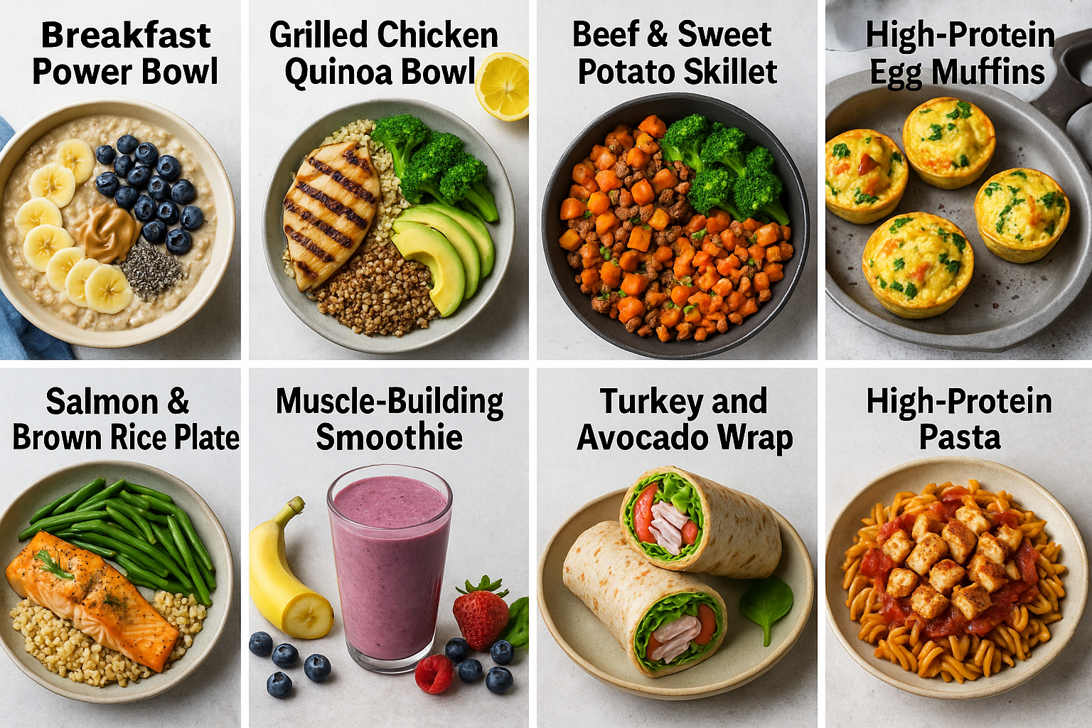 Best Recipes for Muscle Gain: 8 Delicious Meals